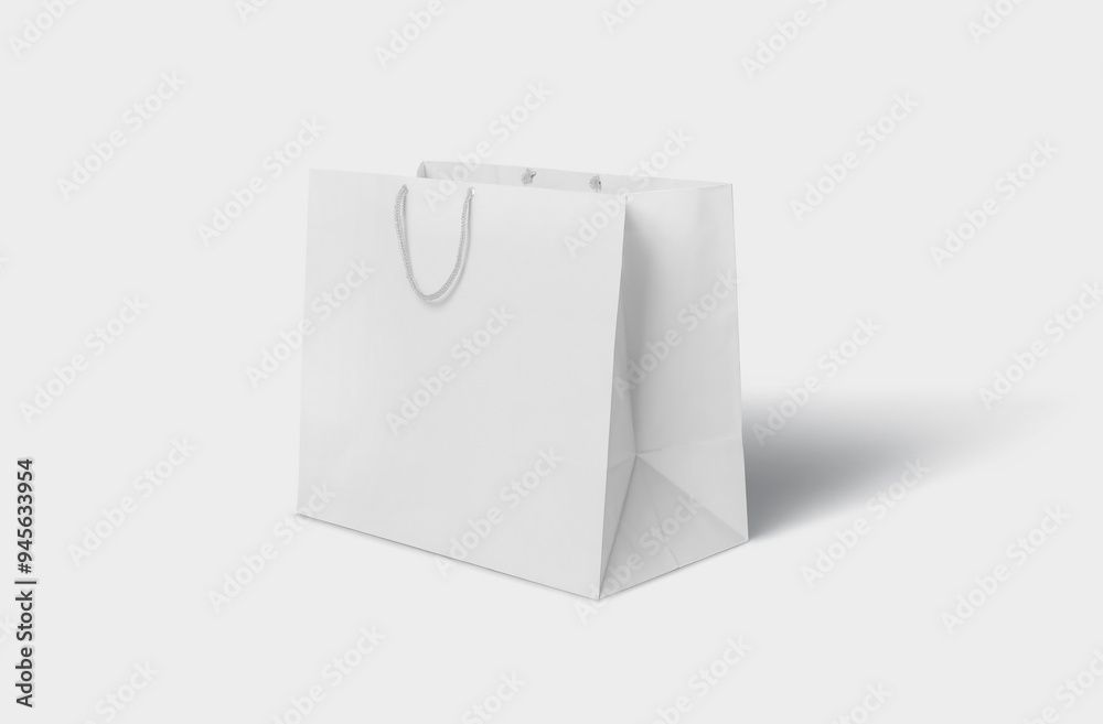 blank Empty Shopping Bag on a white background, mock up, 3d illustration, 3d rendering blank Empty Shopping Bag on a white background, mock up, 3d illustration, 3d rendering