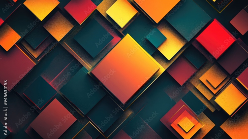 Abstract Geometric Square Background Design Abstract Geometric Square Background Design