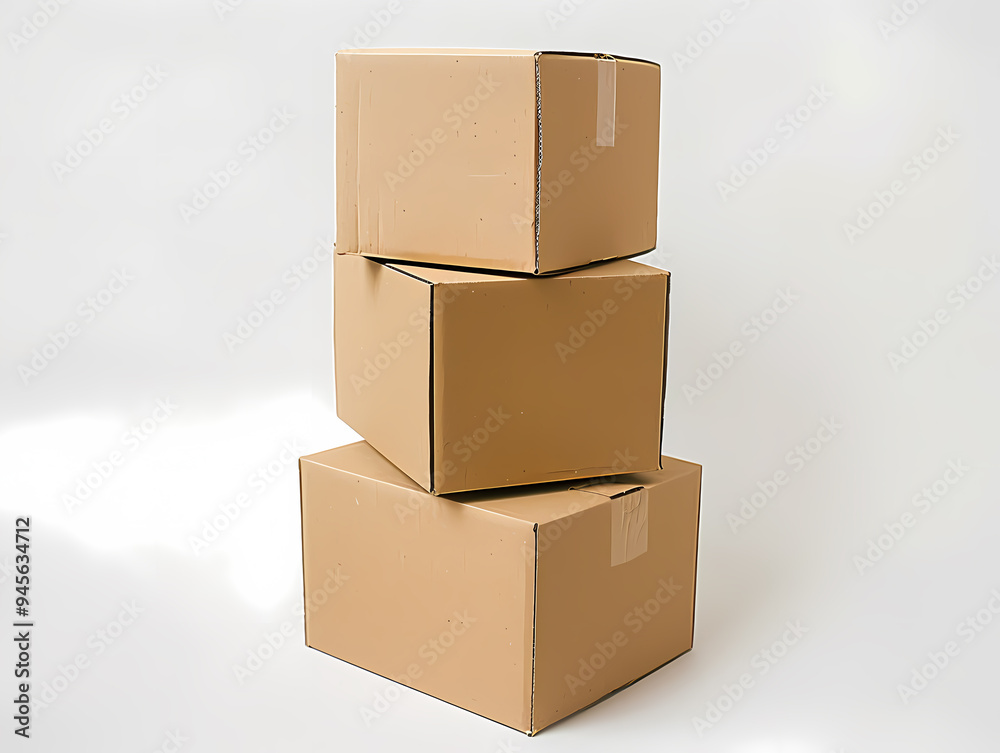 Obraz premium cardboard boxes