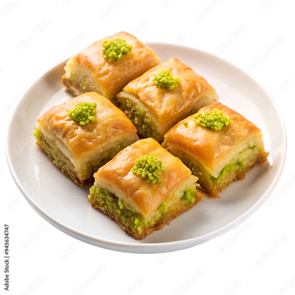 Baklava isolated Baklava isolated