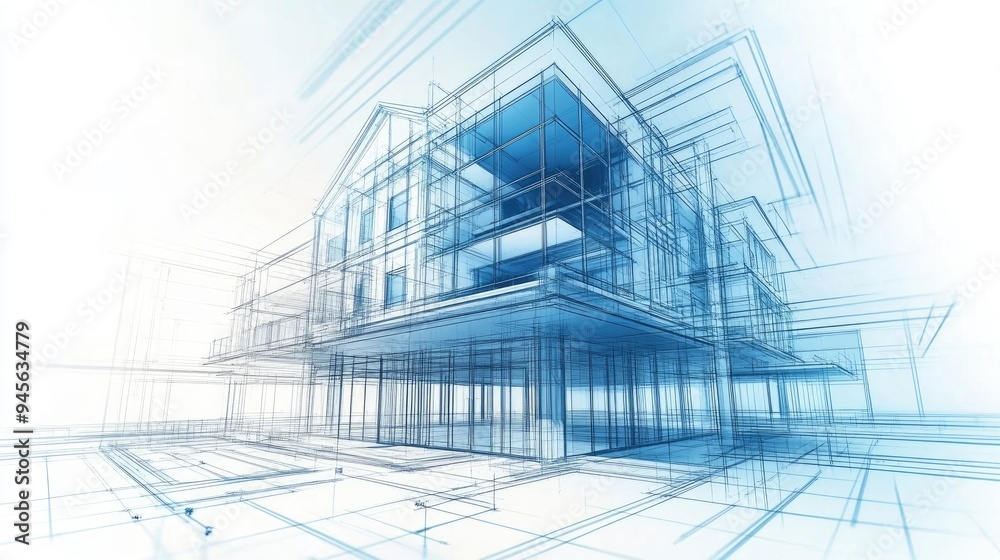 Architecture blueprint design for a building structure Architecture blueprint design for a building structure