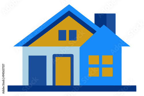 Modern House Vector Art: Ideal for Websites, Apps, and More