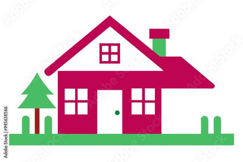 Charming House Vector Clipart for Creative and Commercial Use