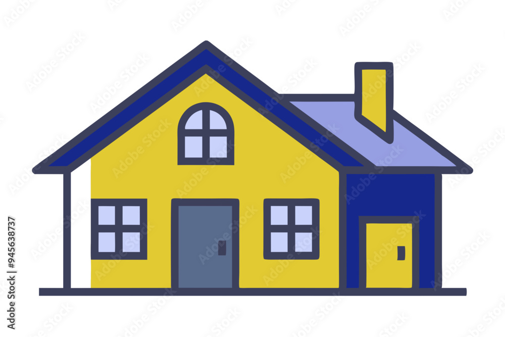 Stylish House Vector Graphics for Architecture and Home Projects Stylish House Vector Graphics for Architecture and Home Projects