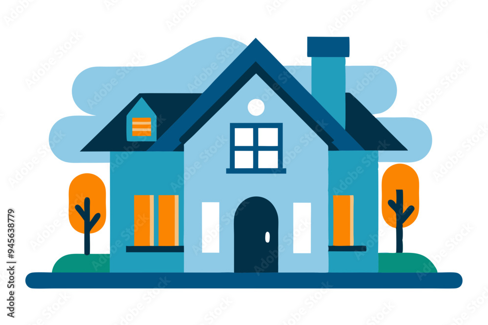 Stylish House Vector Graphics for Architecture and Home Projects Stylish House Vector Graphics for Architecture and Home Projects