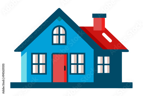 Stylish House Vector Graphics for Architecture and Home Projects