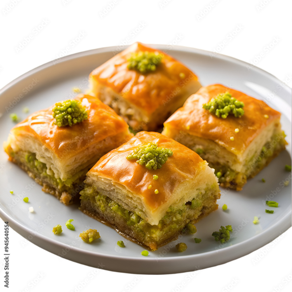 Baklava isolated Baklava isolated