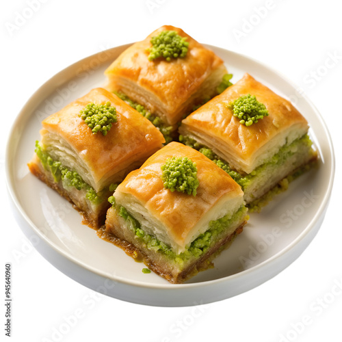 Baklava isolated