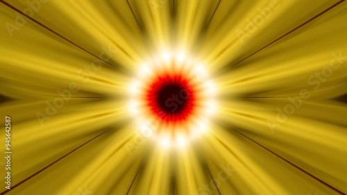 vibrant burst of yellow ed light rays starburst effect dynamic energetic background video photo