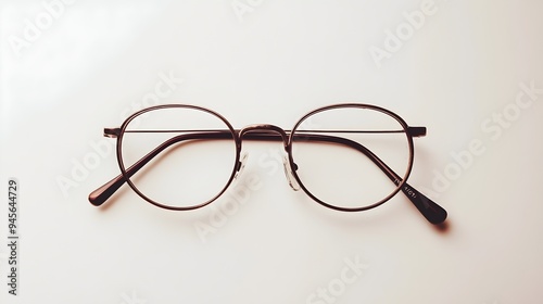 Stylish Round Glasses Transparent Frame Eye Protection Fashion Accessory