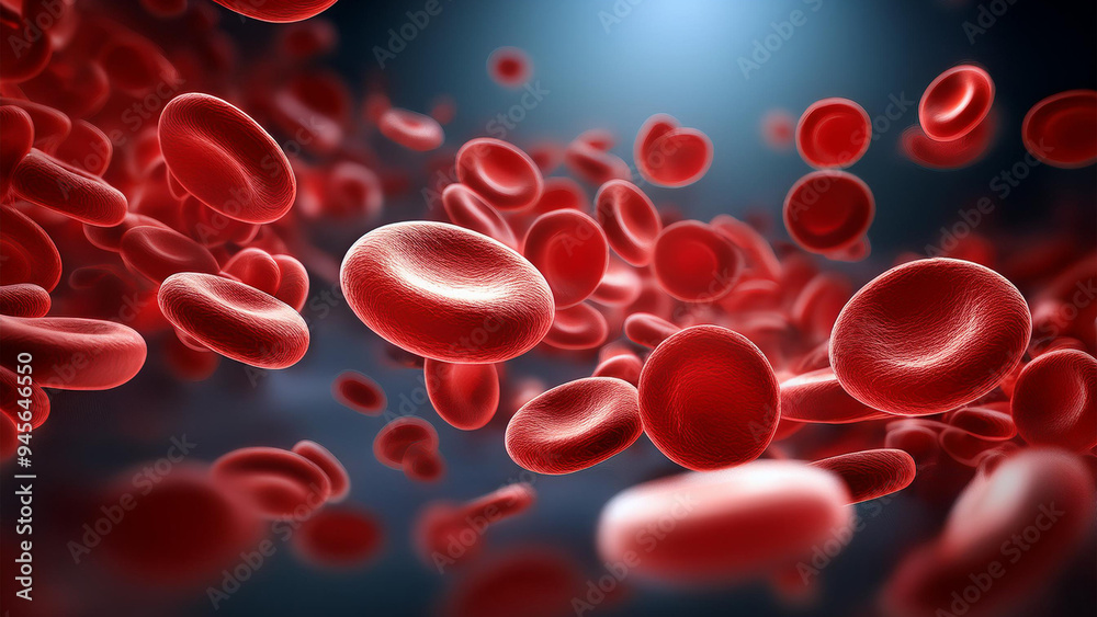 blood cells flowing through vein blood cells flowing through vein