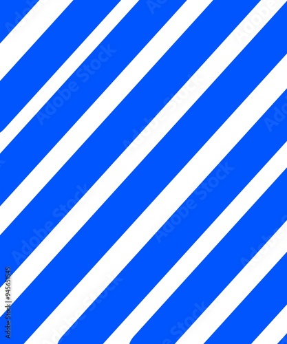 Blue and white diagonal stripes pattern with bold lines and clean design 