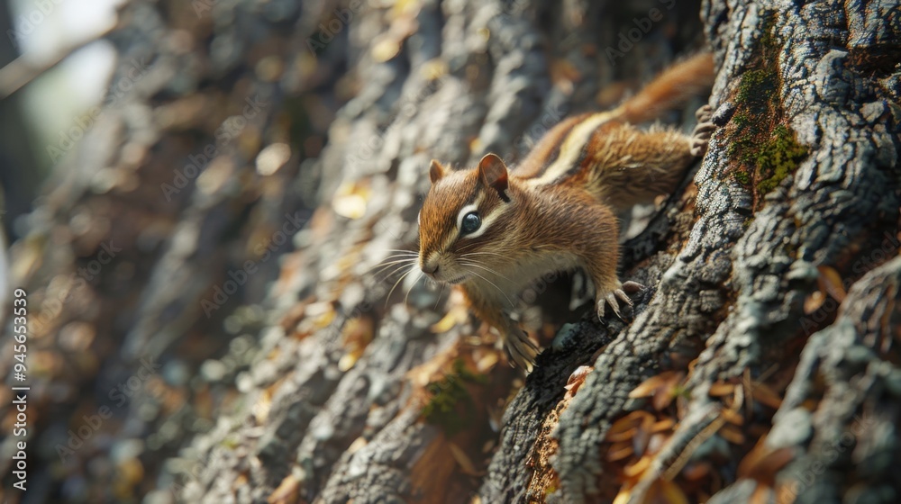 Squirrel lying on a tree Squirrel lying on a tree