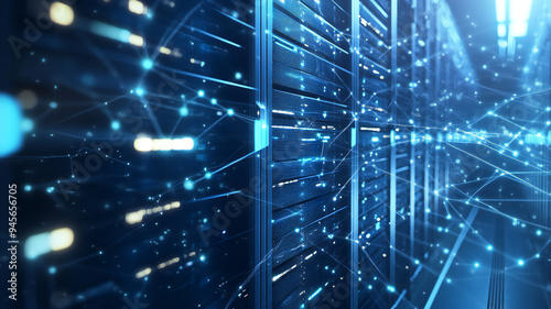A network of interconnected servers