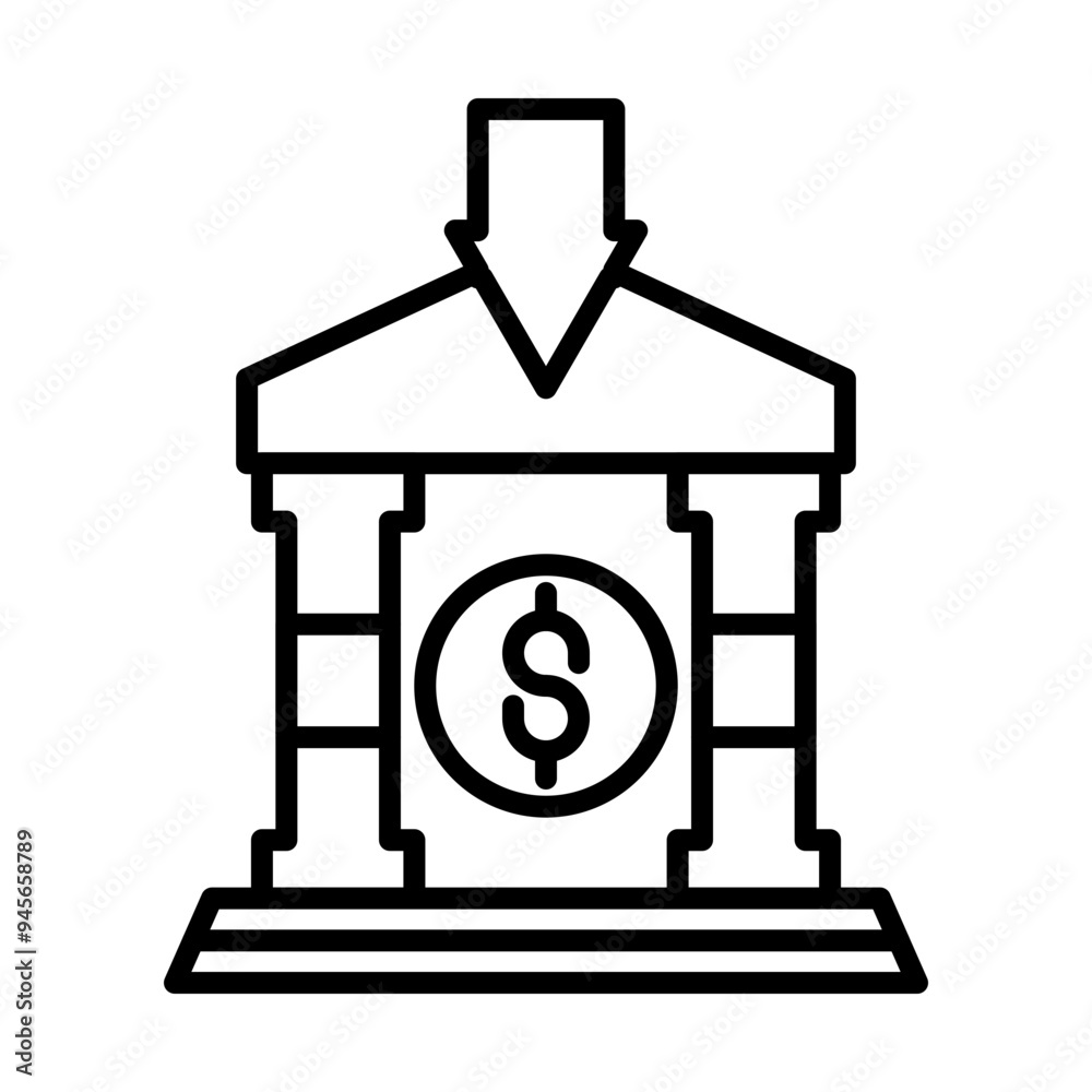 Deposit line icon Deposit line icon