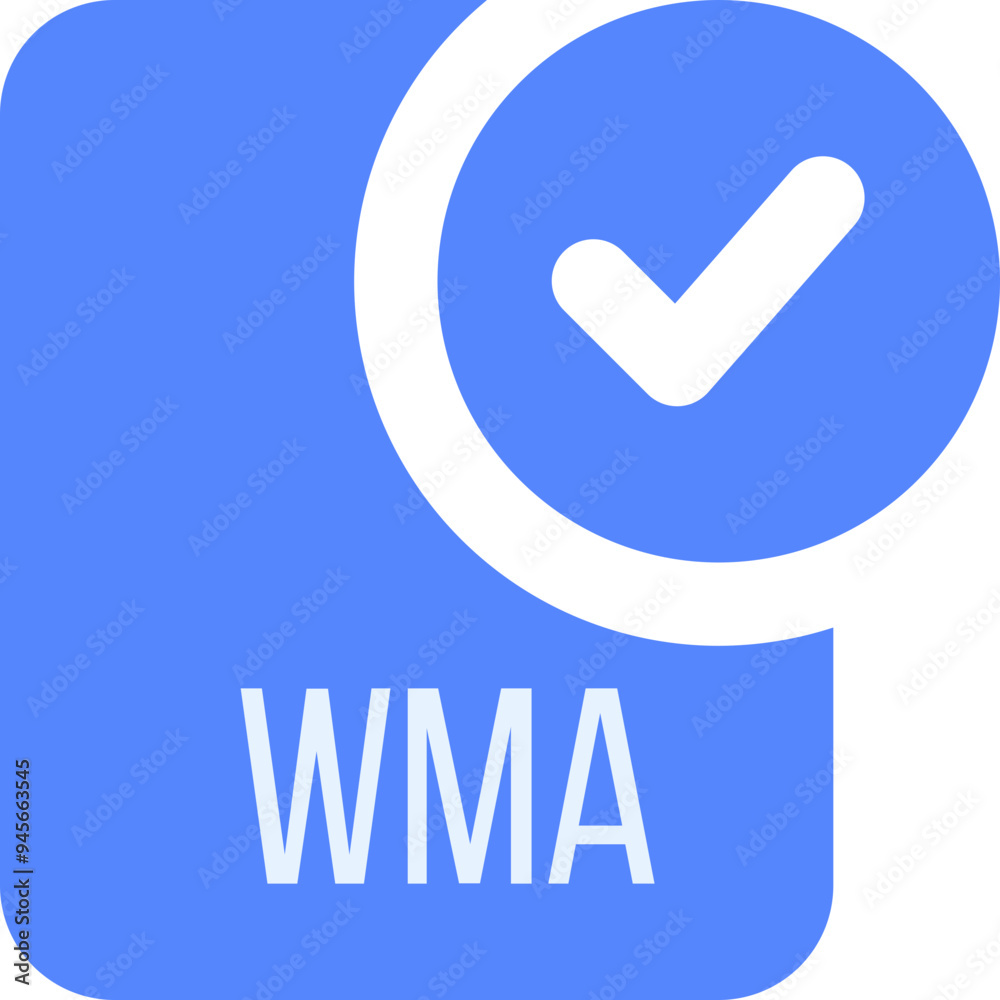 WMA ip file icon with black checked mark WMA ip file icon with black checked mark