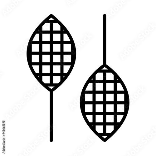 Snowshoes line icon