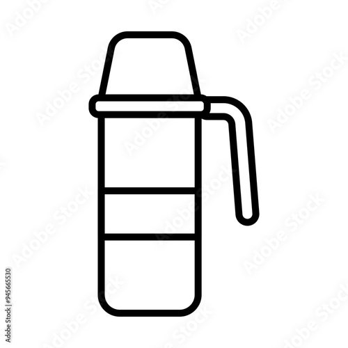 Thermo Flask line icon