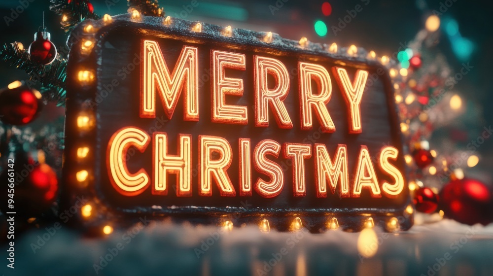 Celebrate the Joy of Christmas with Festive Lights and Decorative Signage Celebrate the Joy of Christmas with Festive Lights and Decorative Signage
