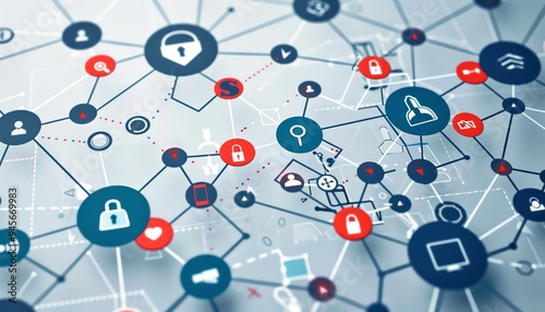 An abstract representation of cybersecurity in healthcare