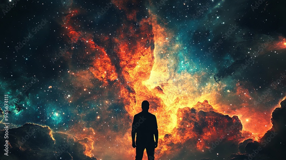 Space man meditating Space man meditating