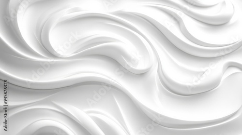 Abstract White Fluid Background