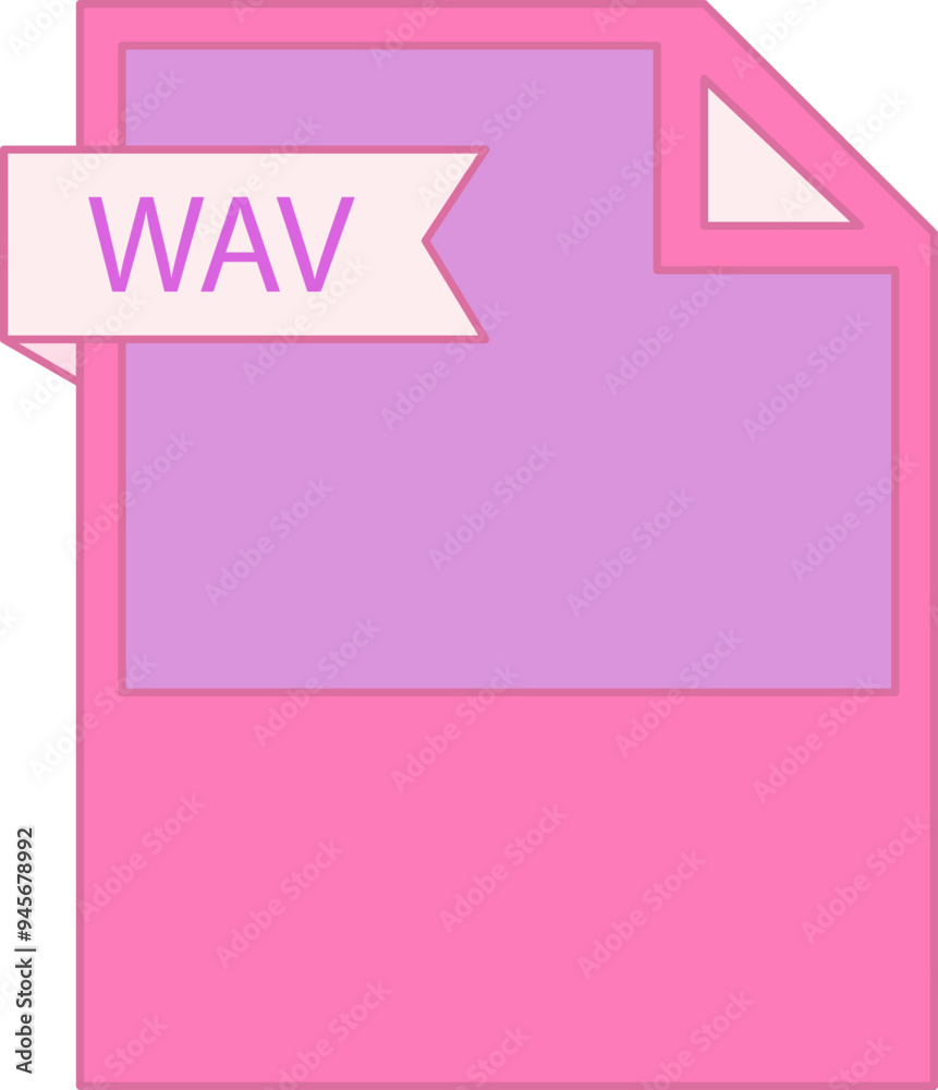 WAV File format icon minimal WAV File format icon minimal