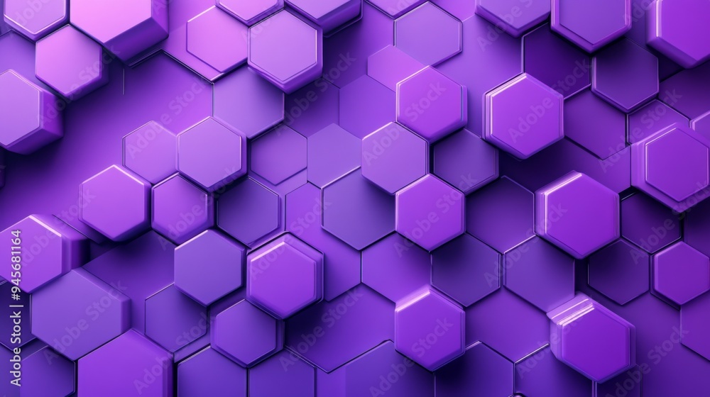 Geometric Purple Hexagon Pattern Geometric Purple Hexagon Pattern