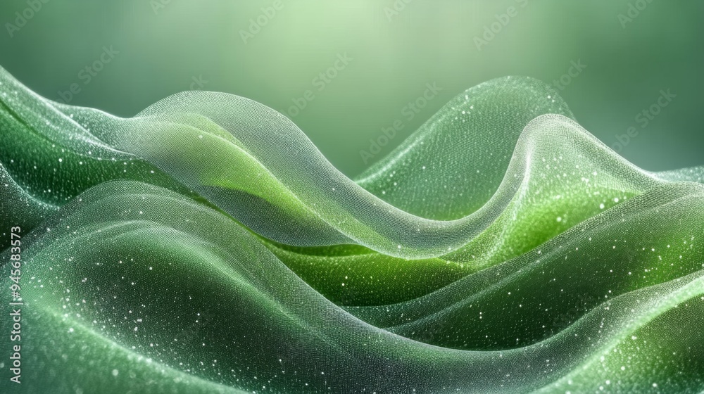Abstract Green Waves Abstract Green Waves
