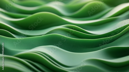 Abstract Green Waves