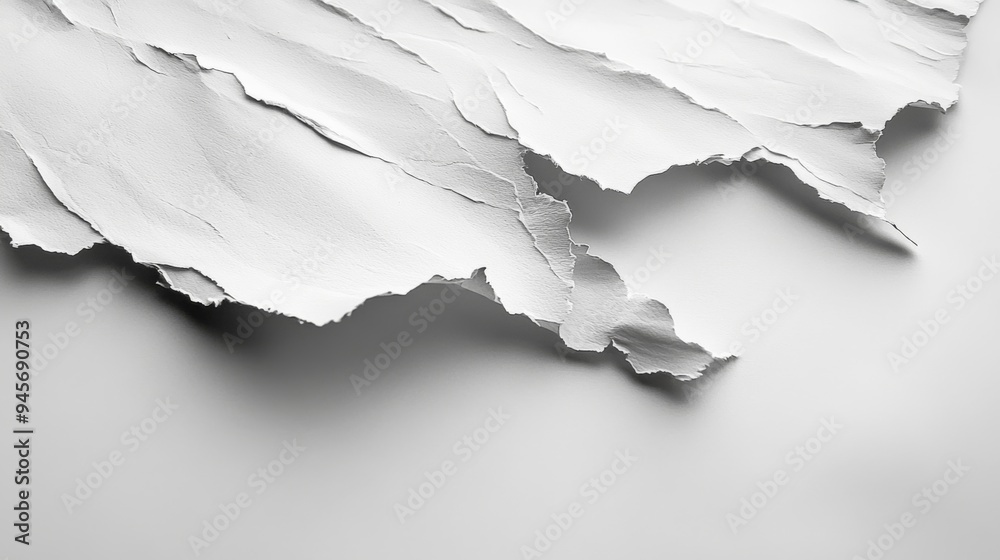 Torn white paper texture background Torn white paper texture background