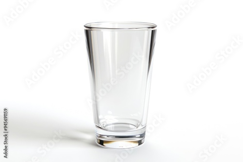 Wallpaper Mural Clear glass tumbler on white Torontodigital.ca