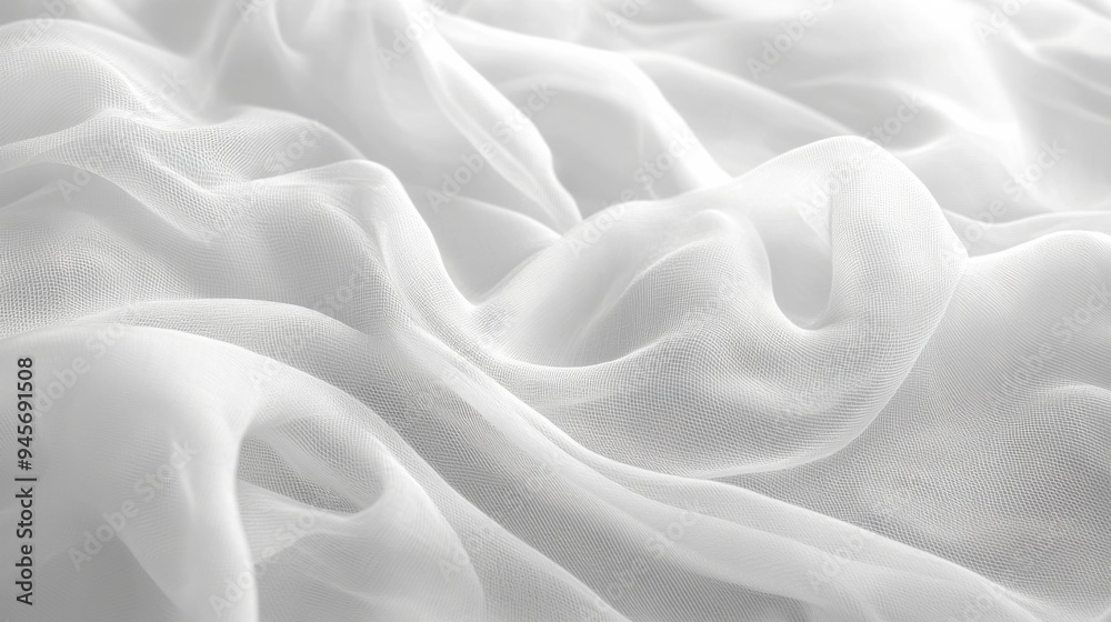 Obraz premium Soft White Fabric Texture