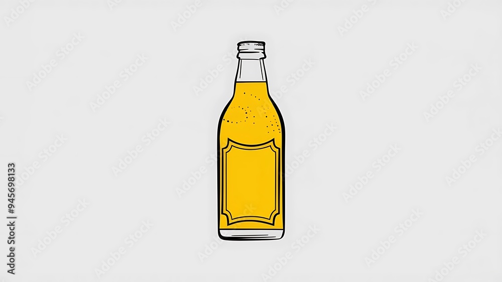 Beverage minimal bright yellow material icon Beverage minimal bright yellow material icon