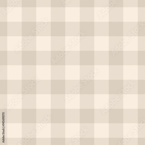 Quilted vector seamless pattern, variation check plaid fabric. Ethnic texture background textile tartan in light color.