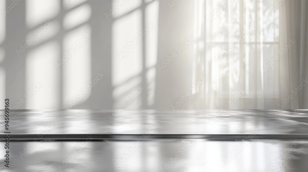 Light and Shadow on a Bright Minimalist Space Light and Shadow on a Bright Minimalist Space