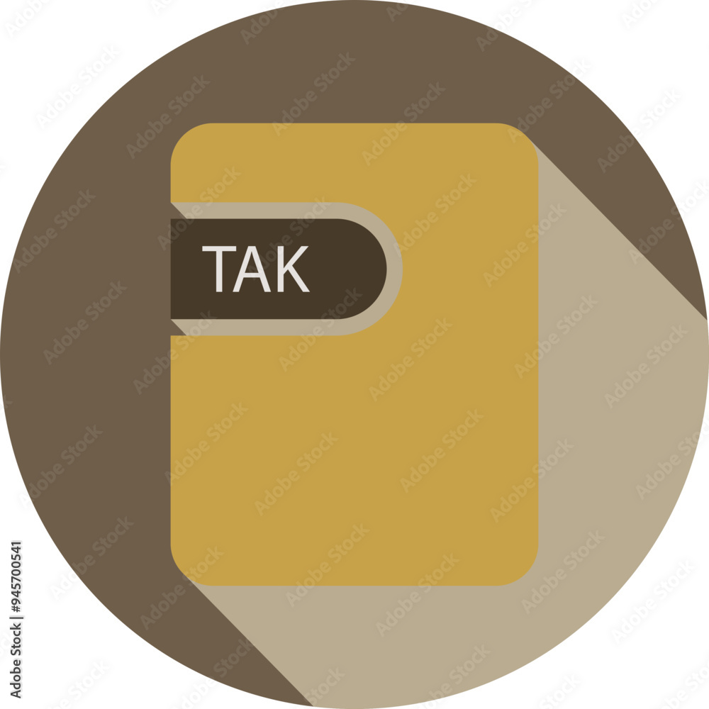 TAK File icon black shadow with rounded corners in circular TAK File icon black shadow with rounded corners in circular