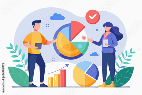 Shareholder or stakeholders, sharing benefit or merger and acquisition, partnership or collaboration, marketshare or agreement concept, businessman handshaking on pie chart to share profit together.
