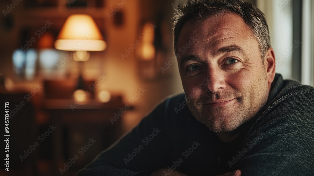 portrait of a pleased man in his 30s portrait of a pleased man in his 30s