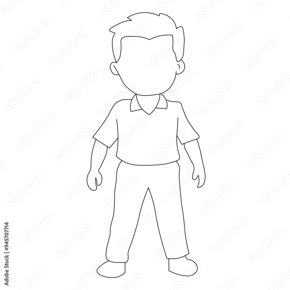 child. boy in a shirt. character of person. draw a Young Man very easy vector design. child. boy in a shirt. character of person. draw a Young Man very easy vector design.