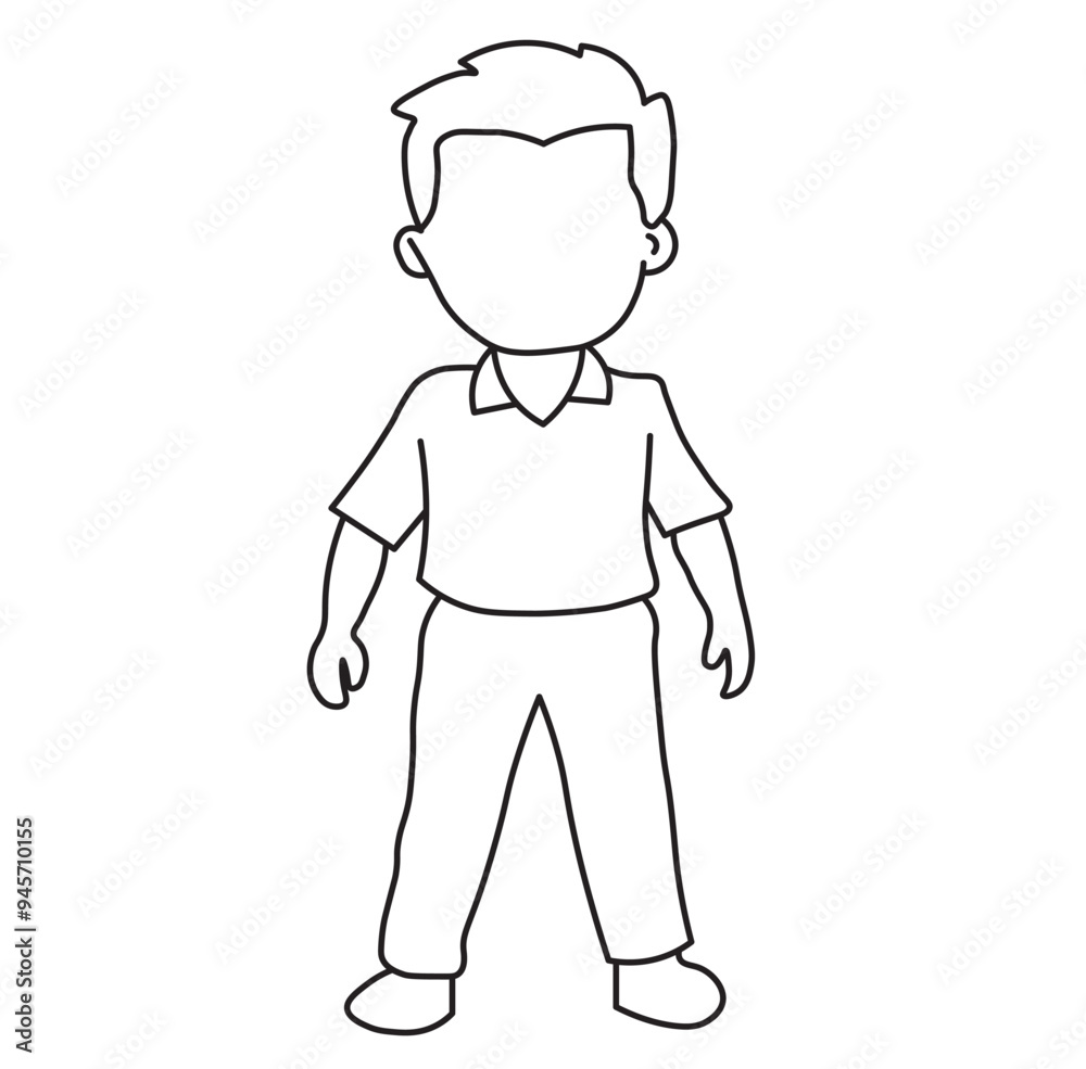 character of person. draw a Young Man very easy vector design. character of person. draw a Young Man very easy vector design.