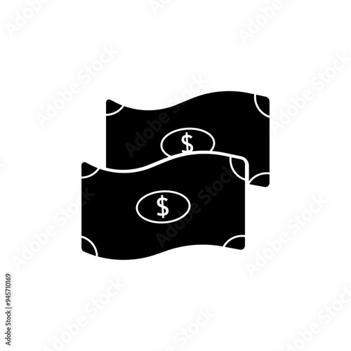 Cash Icon in trendy flat style isolated on white background