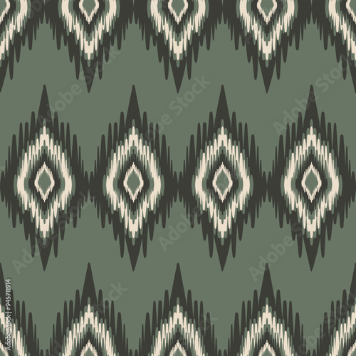 IKAT traditional style, seamless pattern design for texture, fabric, clothing, wrapping, carpet, print. 