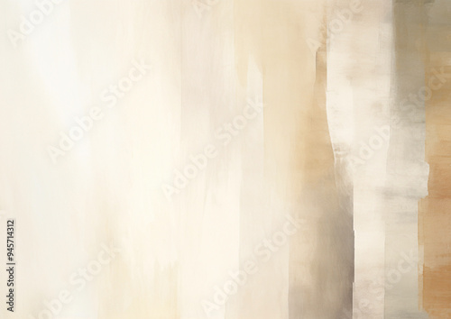 Abstract watercolour background template in beige, brown and grey pastel colours. 