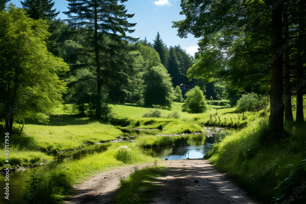 A Serene Walk Down The Country Road: Stunning Rural Landscape At Gjellebekk A Serene Walk Down The Country Road: Stunning Rural Landscape At Gjellebekk
