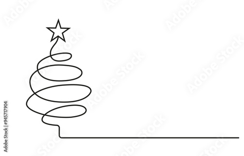 Christmas Tree Silhouette Vector 