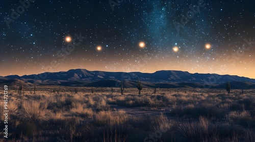 Mesmerizing Marfa Lights Dancing Across the Starry Texas Desert Landscape