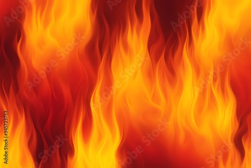 A close up of flames with sharp jagged edges creating a fierce and powerful background, Ai Generated