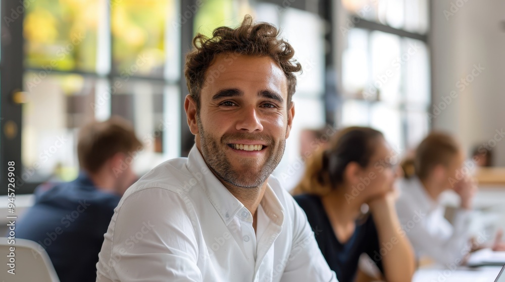 The smiling young man The smiling young man