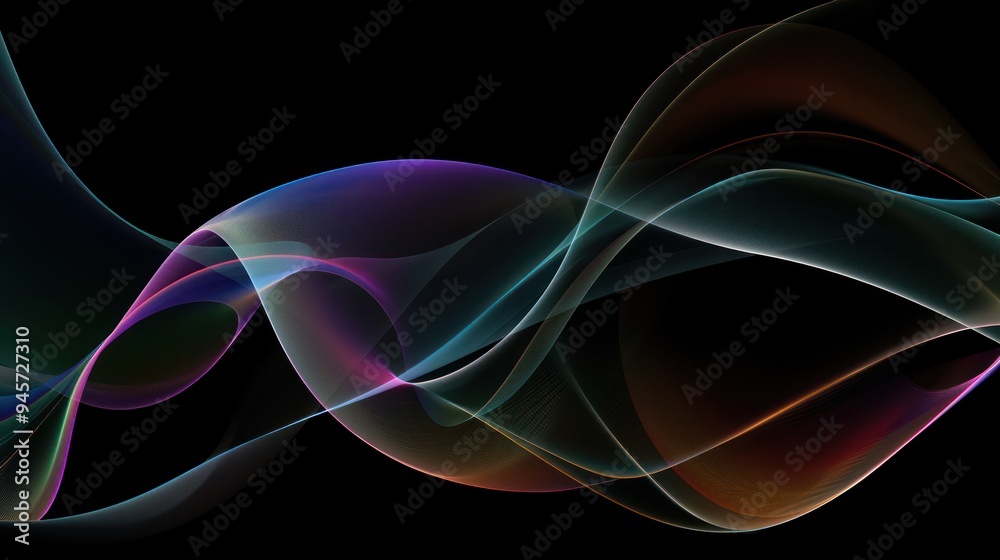 Abstract Colorful Wave Design Abstract Colorful Wave Design
